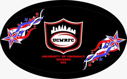 UCWRFC black rugby ball